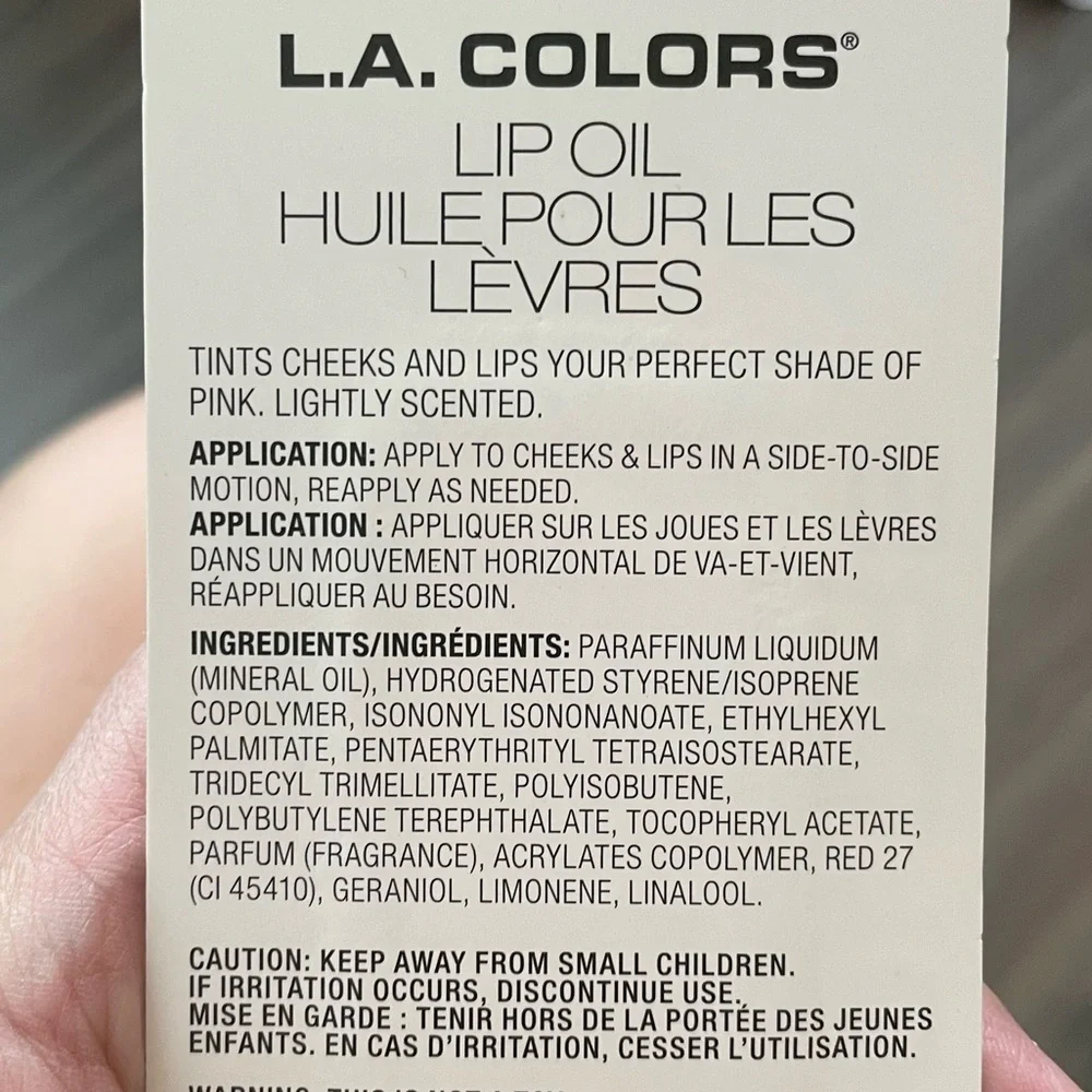 LA Colors Cheeky & Peachy Lip Oil Color peachy pink - NWT